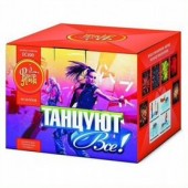 ЕС300 Салют_Фейерверк "ТАНЦУЮТ ВСЕ!" (0,8"х49) свист 1/8/1