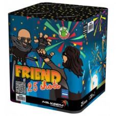 Фейерверк M0861 Салют Фейерверк "FRIEND" (0,8"х25) свист 1/12/1 в Челябинске