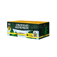 SB180 Салют Фейерверк "Сибирский фейерверк" (0,8;1,2"х150) веер 1/1/1